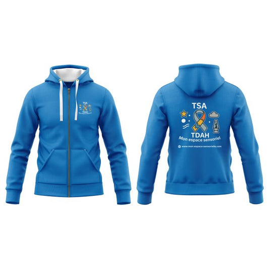 Sweat-Shirt à Capuche Zippé mon espace sensorielle