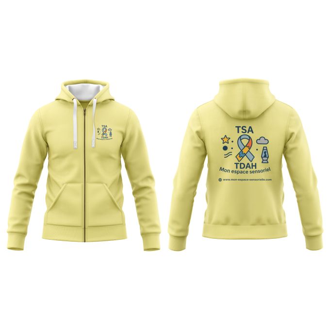 Sweat-Shirt à Capuche Zippé mon espace sensorielle