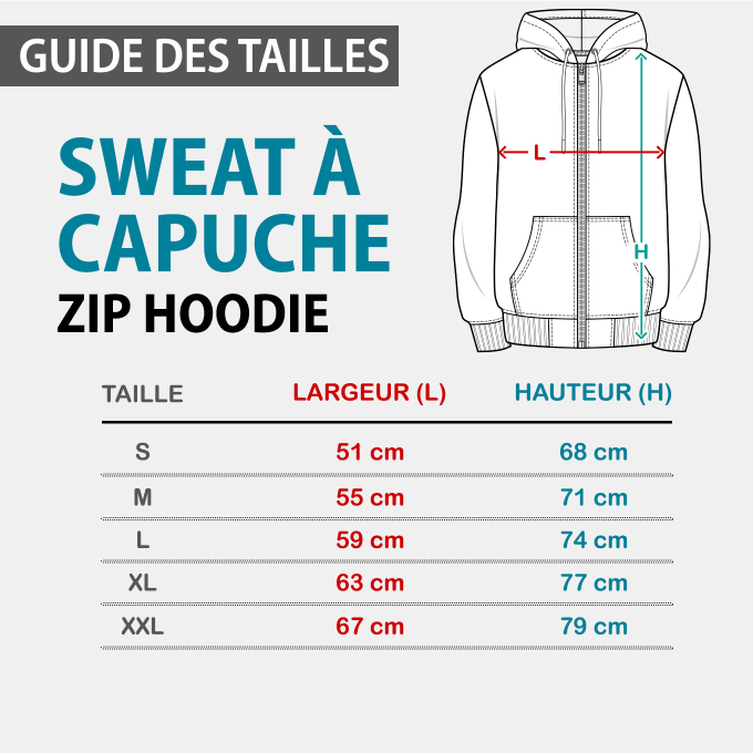 Sweat-Shirt à Capuche Zippé mon espace sensorielle