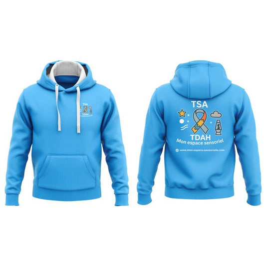 sweat-shirt a capuche mon espace sensorielle