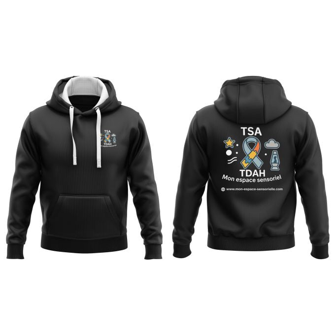 sweat-shirt a capuche mon espace sensorielle