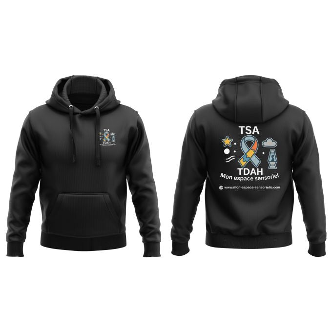 sweat-shirt a capuche mon espace sensorielle
