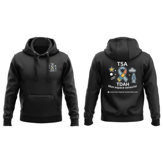 sweat-shirt a capuche mon espace sensorielle